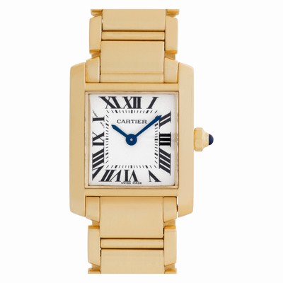 Cartier W50002N2 Tank Francaise Quartz Female 18k yellow gold