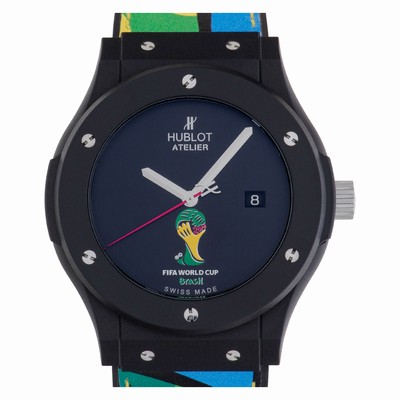 Hublot 500.XI.1100.VR.FIF14 Classic Fusion Quartz Male black composite