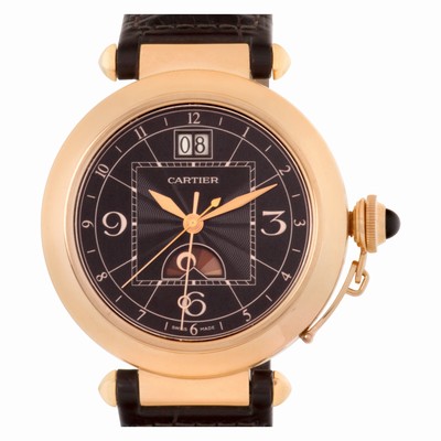 Cartier w3030001 Pasha Automatic Male 18k rose gold