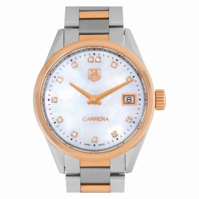 Tag Heuer WAR1352.BD0779 Carrera Quartz Female 18k rose gold & stainless steel