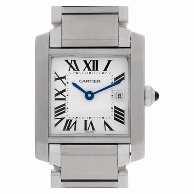 Cartier W51011Q3 Tank Francaise Quartz Female Stainless Steel