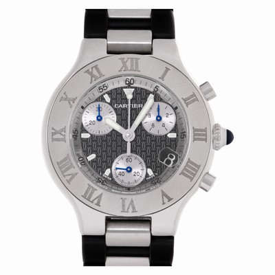 Cartier w10125U2 Chronoscaph 21 Quartz Unisex Stainless Steel