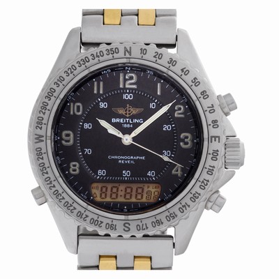 Breitling A51035 Reveil Quartz Male Stainless Steel
