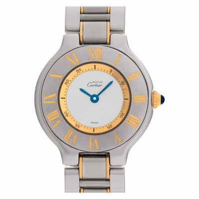 Cartier 1340 Must 21 Quartz Female 18k gold & Stainless Steel