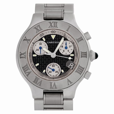 Cartier W10172T2 Chronoscaph 21 Quartz Unisex Stainless Steel