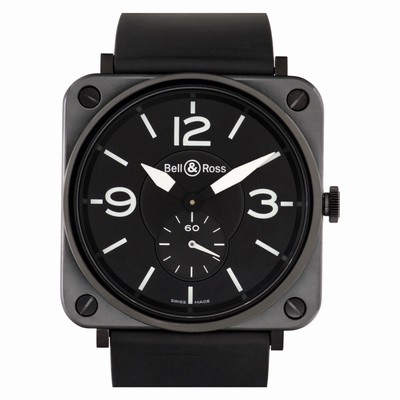 Bell & Ross BR S Ceramic Matte  Quartz Unisex Stainless Steel