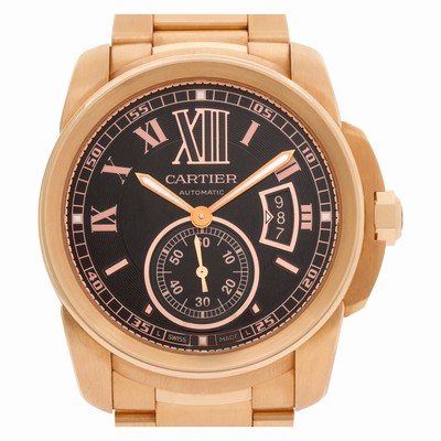 Cartier W7100040 Calibre Automatic Male 18k rose gold