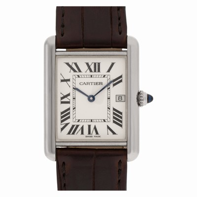 Cartier W1540956 Tank Louis Quartz Unisex 18k White Gold