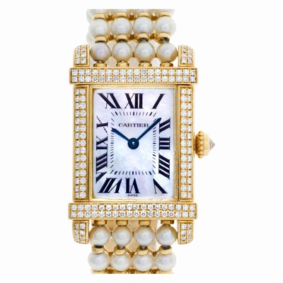 Cartier 2305 Tank Chinoise Quartz Female 18k yellow gold