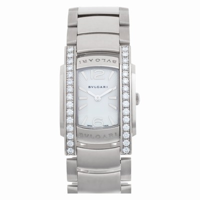 Bvlgari AAW31WGD1G Assioma Quartz Female 18k White Gold