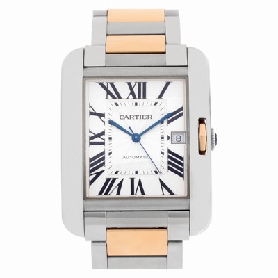 Cartier W5310006 Tank Anglaise XL Automatic Male Stainless Steel