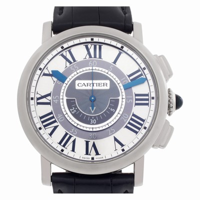Cartier W1556051 Rotonde Manual Male 18k White Gold
