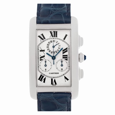 Cartier W2603356 Tank Americaine Quartz Unisex 18k White Gold