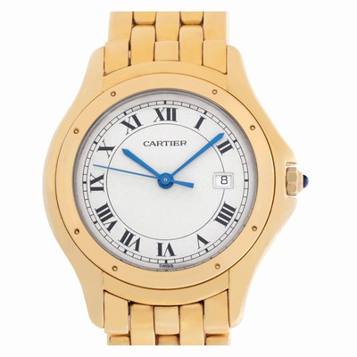 Cartier 887904 Cougar Quartz Unisex 18k yellow gold
