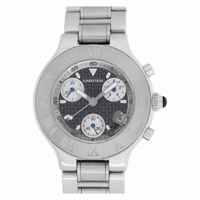 Cartier W10172t2 Chronoscaph 21 Quartz Male Stainless Steel