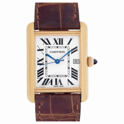 Cartier W1529756 Tank Louis Quartz Male 18k yellow gold