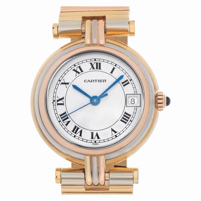 Cartier Cartier 1344 Vendome Quartz Female 18k White, Yellow & Pink Gold