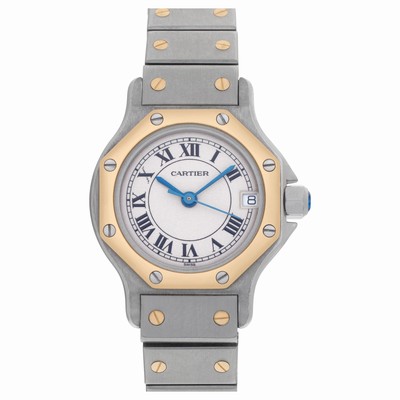 Cartier 187903 Santos Quartz Female 18k gold & Stainless Steel