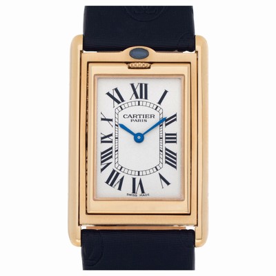 Cartier 2391 Basculante Manual Male 18k yellow gold