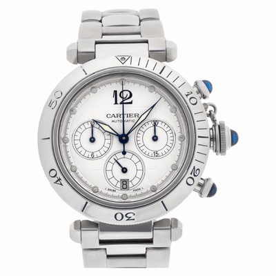 Cartier w31030h3 Pasha Chronograph Automatic Male Stainless Steel