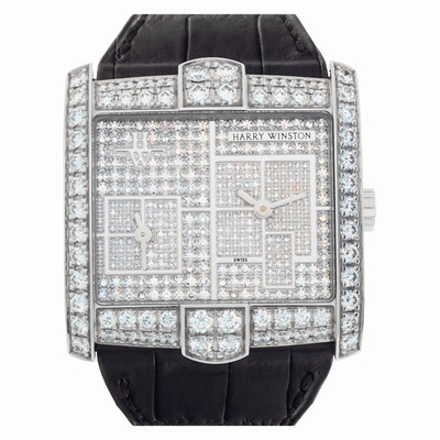 Harry Winston 350/lqtzwl.d4/bd AVENUE Quartz Female 18k White Gold