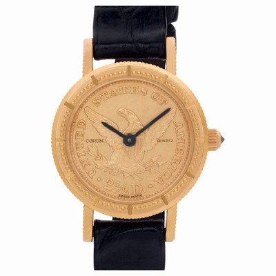 Corum Corum 2891 $2.50 gold coin Quartz Female 18k yellow gold