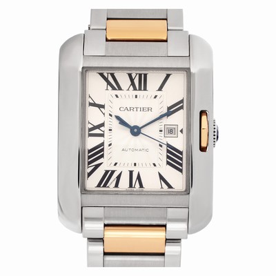 Cartier W5310037 Tank Anglaise Automatic Unisex stainless steel & rose gold