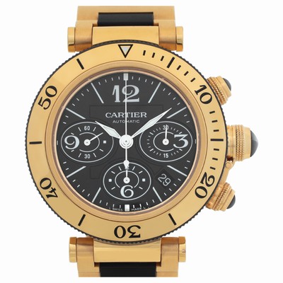 Cartier W301970M Pasha Seatimer Chrono Automatic Unisex 18k yellow gold