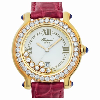 Chopard 27/6144-23/11 Happy Sport Quartz Female 18k yellow gold