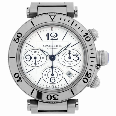 Cartier W31089M7 Pasha Seatimer Chrono Automatic Male Stainless Steel