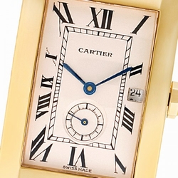 Cartier 811904 Tank American Quartz Unisex 18k yellow gold