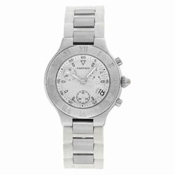 Cartier w10184U2 Chronoscaph 21 Quartz Unisex Stainless Steel