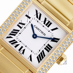 Cartier CRWE1001R8 Tank Francaise Quartz Unisex 18k yellow gold