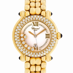 Chopard 27/6137-23 Happy Sport Quartz Female 18k yellow gold