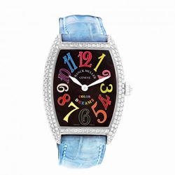 Franck Muller 7502 QZD Color Dreams Quartz Female 18k White Gold