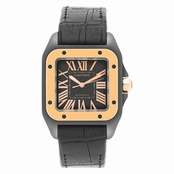 Cartier W2020007 Santos 100 Automatic Female PVD