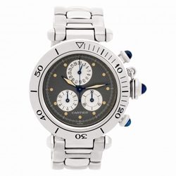 Cartier 1352-1 Pasha Chronograph Quartz Female Stainless Steel