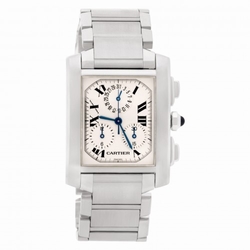 Cartier W51001Q3 Tank Francaise Quartz Male Stainless Steel
