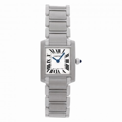 Cartier 2384 Tank Francaise Quartz Female Stainless Steel