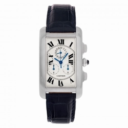 Cartier 2312 Tank Americaine Quartz Unisex 18k White Gold