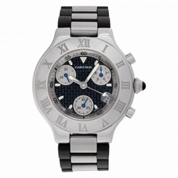 Cartier 2424 Chronoscaph Quartz Unisex Stainless Steel