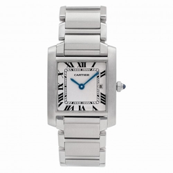 Cartier W51011Q3 Tank Francaise Quartz Unisex Stainless Steel