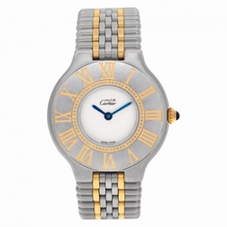Cartier 1340 Must 21 Quartz Female Stainless Steel