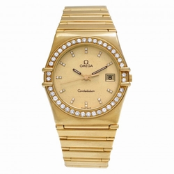 Omega 4961080 Constellation Quartz Unisex 18k yellow gold