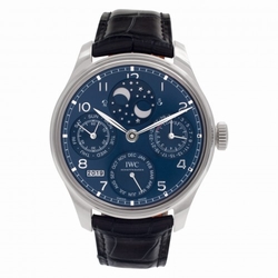 IWC iw503401 Portuguese Perpetual Automatic Male 18k White Gold