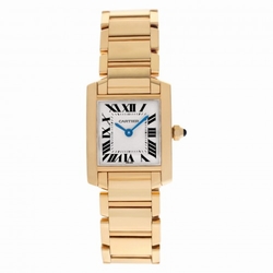 Cartier W50002N2 Tank Francaise Quartz Female 18k Yellow Gold