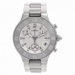 Cartier w10125U2 Chronoscaph 21 Quartz Unisex Stainless Steel