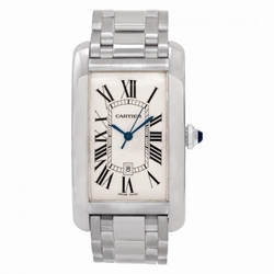 Cartier W2605511 Tank Americaine Automatic Unisex 18k White Gold