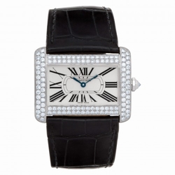 Cartier WA301370 Divan Quartz Female 18k White Gold