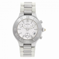 Cartier w10184U2 Chronoscaph 21 Quartz Unisex Stainless Steel